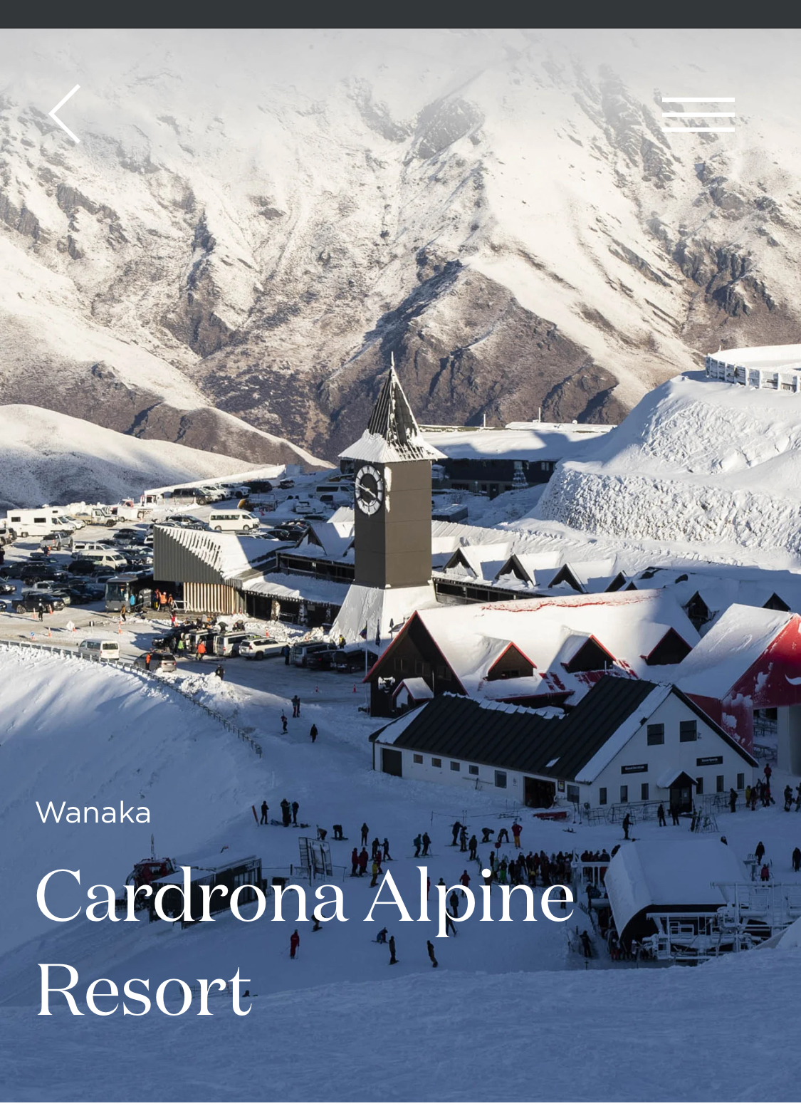 Cardrona Ski Resort return transfers
